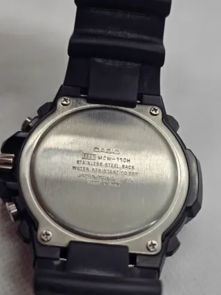 Reloj Casio Chronograph WR 100M Negro