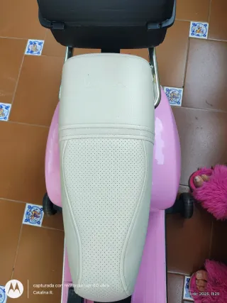 Moto Vespa Infantil Rosa
