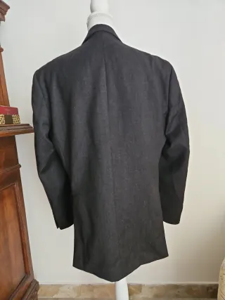 Giacca uomo lana grigio scuro