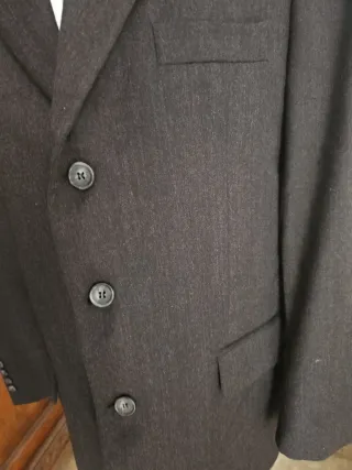 Giacca uomo lana grigio scuro