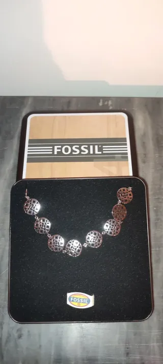 Bracciale Fossil nuovo maglie circolari