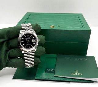 Rolex Date Just 126300 esfera negra