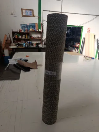 Alfombra vinilo beige/marrón