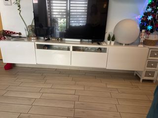 Pensile TV bianco laccato