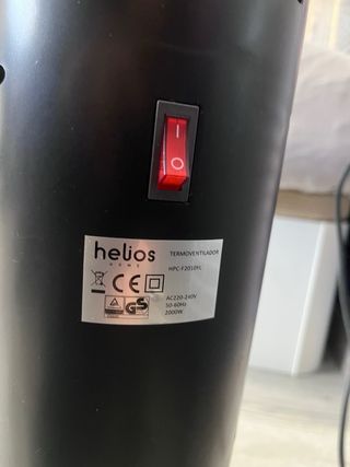 Calefactor Helios Home Negro Efecto Chimenea