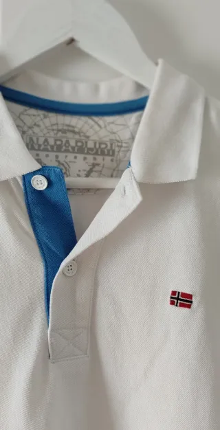Polo Napapijri Hombre Talla S Blanco