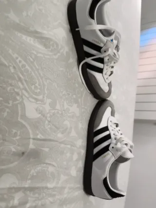 Adidas Samba Gris y Blanco