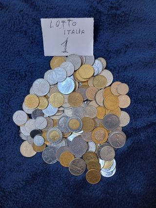 (LOTTO 1) UN KILO DI MONETE IN LIRE ITALIANE