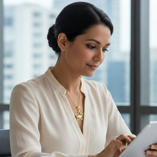 Colgante Tynel Estrella Mano Oro 18k