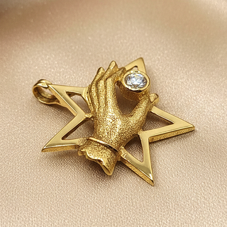 Colgante Tynel Estrella Mano Oro 18k