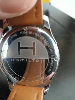 Reloj Hamilton Correa Marrón y Esfera Plateada