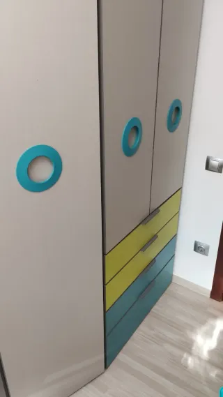 Mueble juvenil con cama nido