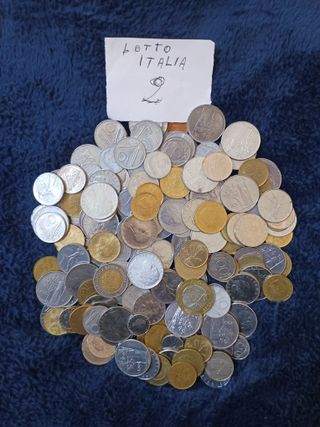 (LOTTO 2) UN KILO DI MONETE IN LIRE ITALIANE