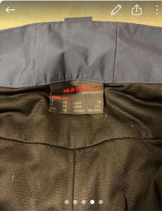 Pantalón da sci Mammut uomo blu
