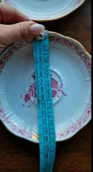 6 Piattini Porcellana Herend Ungheria