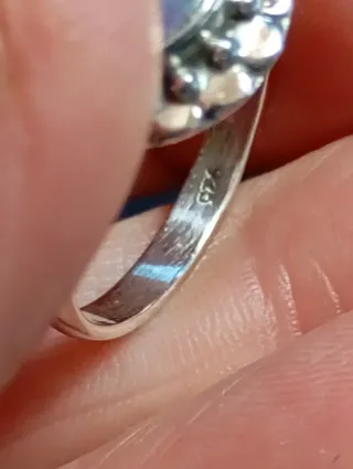 Anillo Plata Ley agata