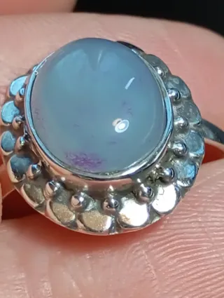 Anillo Plata Ley agata