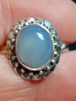 Anillo Plata Ley agata