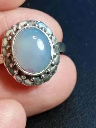 Anillo Plata Ley agata