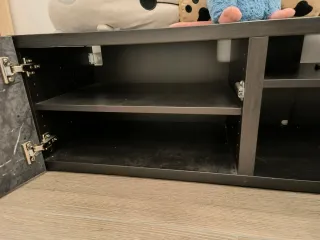 Mueble TV Ikea Besta Negro Mármol