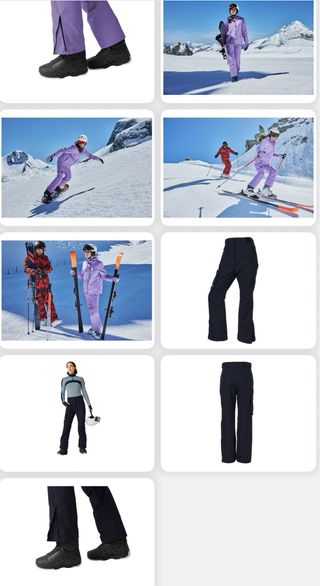 Pantalón de esquí mujer Talla M negro