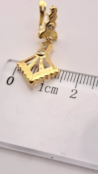 Pendientes Oro 18k con Circonitas