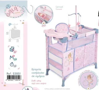 Cuna y cambiador de muñecas GALA de Cuevas