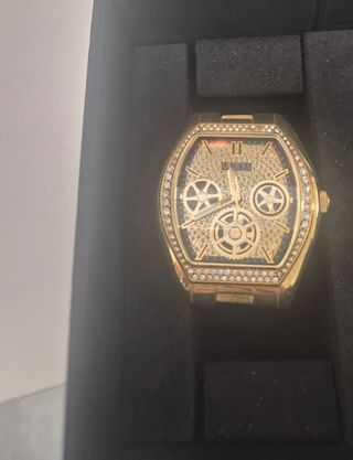Reloj Guess Dorado y Negro Hombre