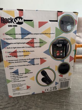 Altavoz Karaoke Rock Jam Negro