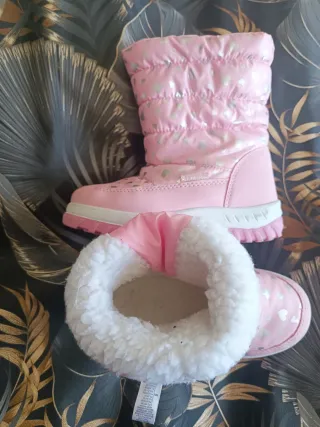 Botas de nieve rosas niña Talla 30