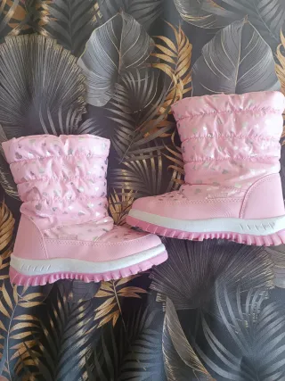 Botas de nieve rosas niña Talla 30