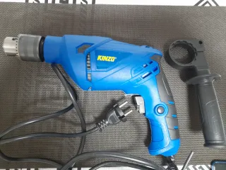 Taladro Kinzo Azul con Mango Auxiliar