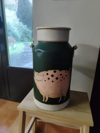 Lote 3 Lecheras Pintadas a Mano