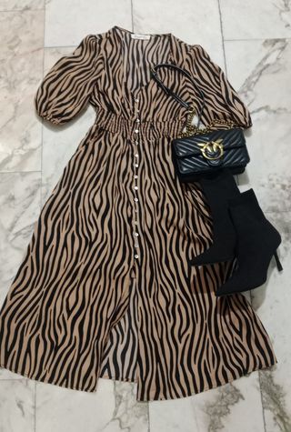 Vestido midi estampado S