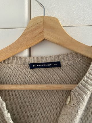 Brandy Melville cárdigan beige talla única