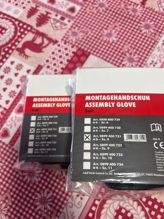 Guanti da montaggio Würth misura 8 due pezzi