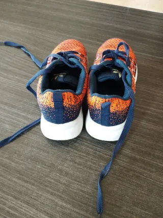 Deportivas niño Adidas naranja y azul