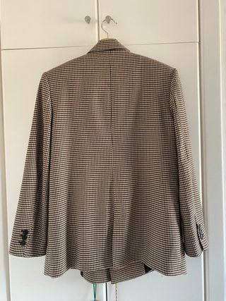 Blazer cuadros Zara Talla S