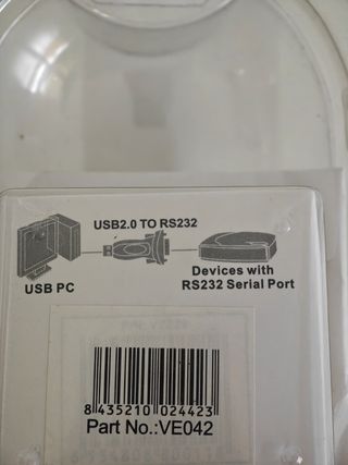 Adaptador USB a Puerto Serie RS232