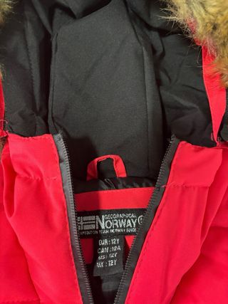 Abrigo Geographical Norway Niña Talla 12