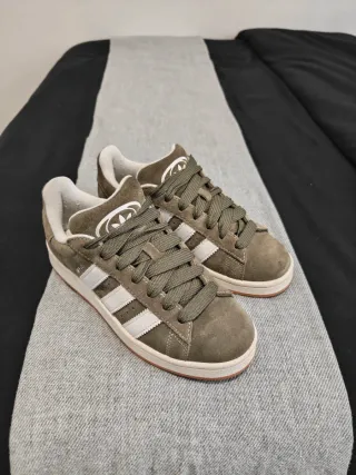 Zapatillas Adidas Campus Verde y Blanco