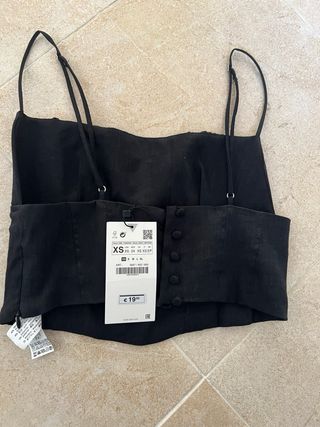 Top negro Zara Talla XS