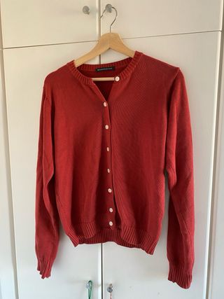 Cardigan Brandy Melville Rojo Talla Única