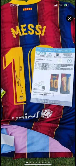 Camiseta Messi Firmada