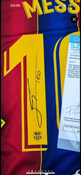 Camiseta Messi Firmada