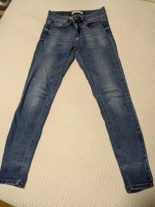 Lote 2 Pantalones Pitillo Stradivarius Azul