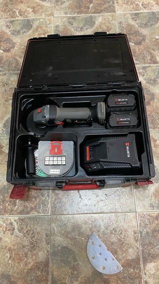 Radial Würth a batería con maletín