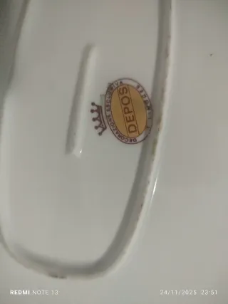 Vassoio Limoges Porcellana Fiori