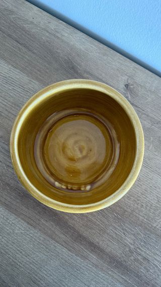 Joyero artesanal mostaza dorado