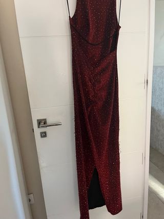 Vestido largo con pedrería